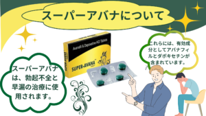 スーパーアバナは、勃起不全と早漏の治療に使用されます。